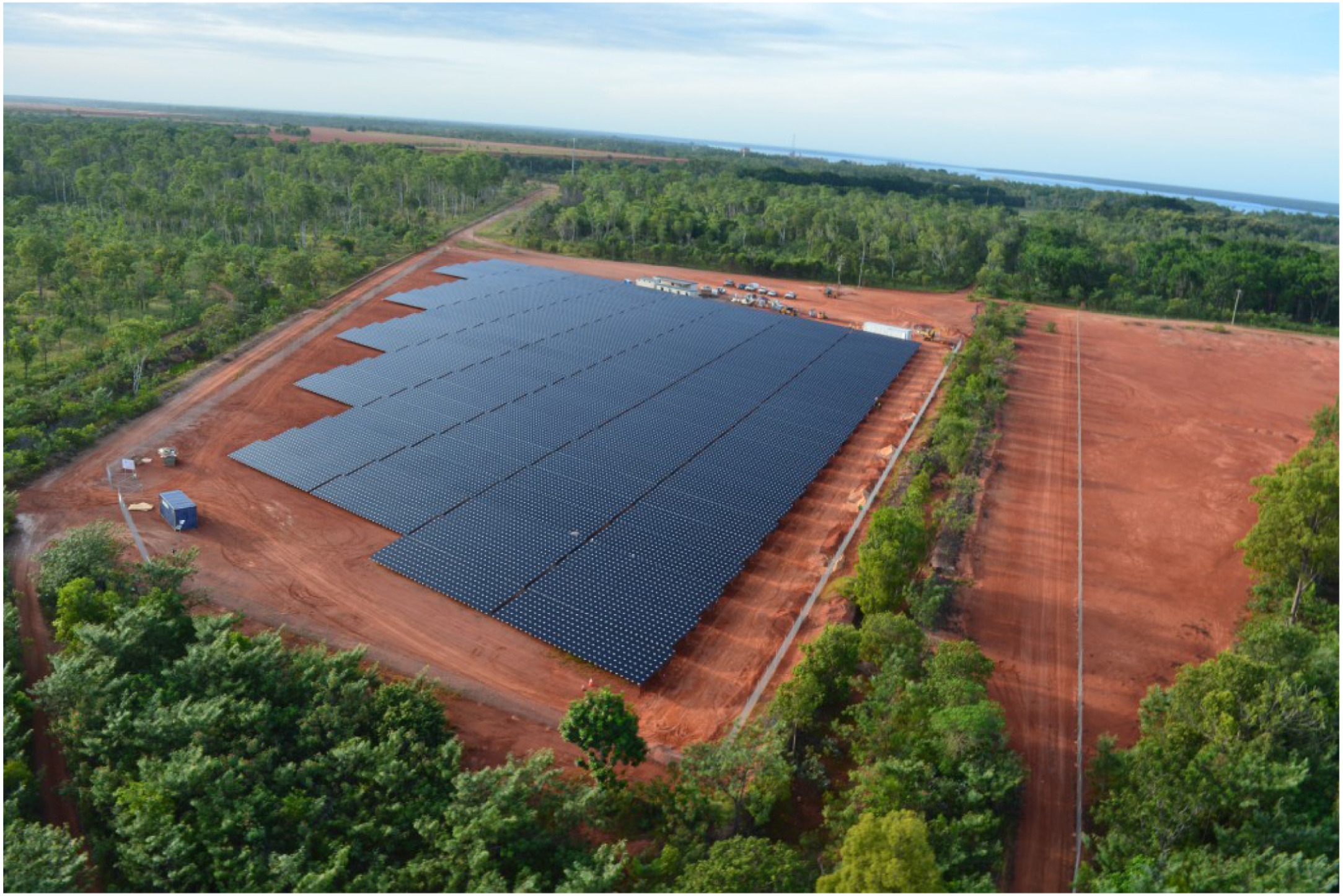 Solar installation at Rio Tinto’s Weipa bauxite mine in Australia. Copyright: Australian Renewable Energy Agency.